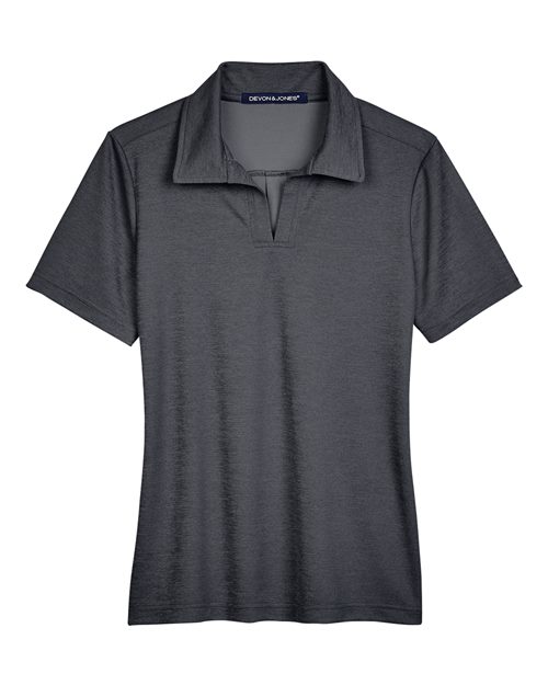 Devon & Jones DG22W Women's CrownLux Performance® Address Melange Polo