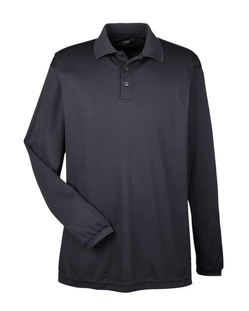UltraClub 8210LS Men's Cool & Dry Long Sleeve Mesh Piqué Polo