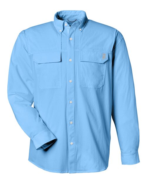 HUK H150184 Men's Creekbed Pocket Fishing Shirt