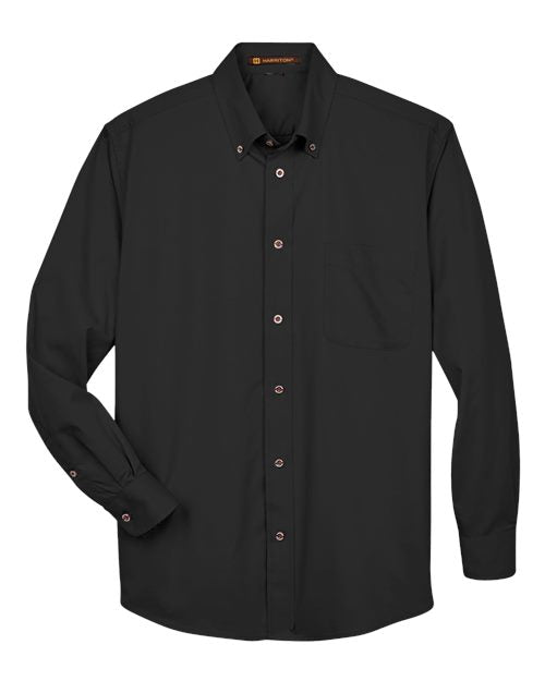 Harriton M500T Men's Tall Easy Blend™ Twill Dress Shirt
