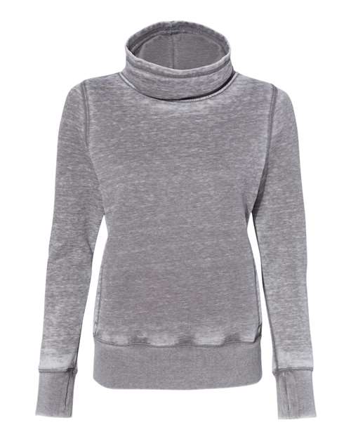 J. America 8930 Women’s Zen Fleece Cowl Neck Sweatshirt