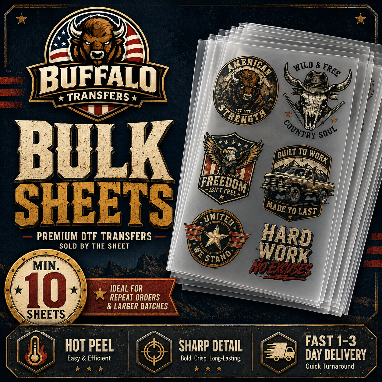 Bulk Sheet Builder | $2 per ft!