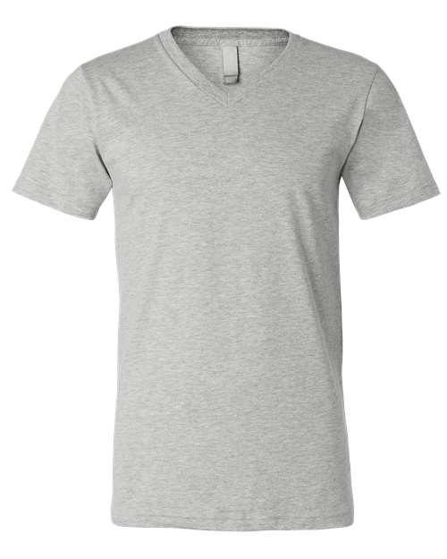 BELLA + CANVAS 3005CVC Unisex Heather CVC V-Neck Tee - Athletic Heather