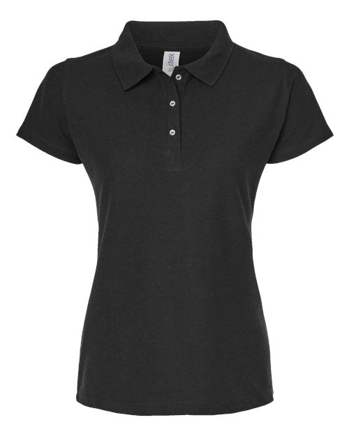 Tultex 401 Women's 50/50 Sport Pique Polo - Black