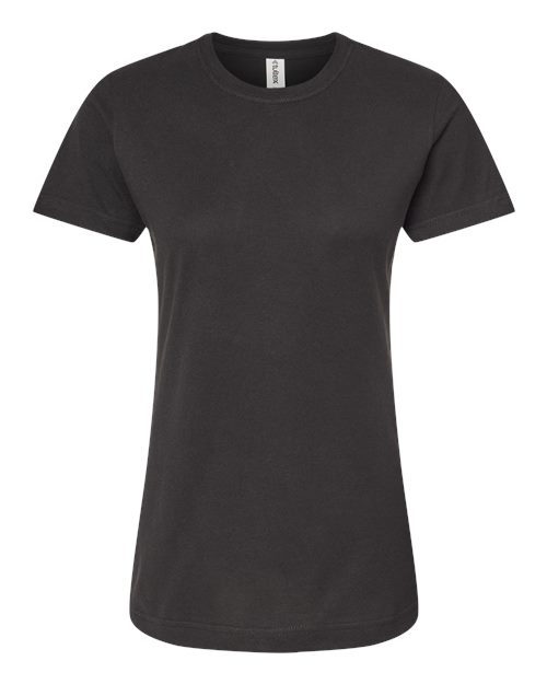 Tultex 216 Women's Fine Jersey Classic Fit T-Shirt - Black