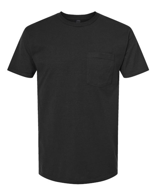 Tultex 293 Unisex Heavyweight Jersey Pocket T-Shirt - Black