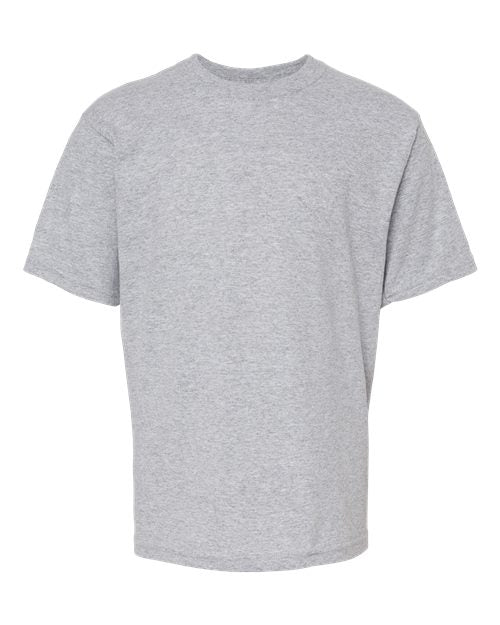 M&O 4850 Youth Gold Soft Touch T-Shirt - Athletic Grey
