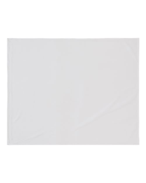 Liberty Bags PSB5060F Sublimation Brushed Fleece Blanket - White