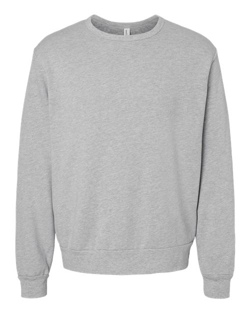 BELLA + CANVAS 3911 Unisex Sponge Fleece Classic Crewneck Sweatshirt - Athletic Heather