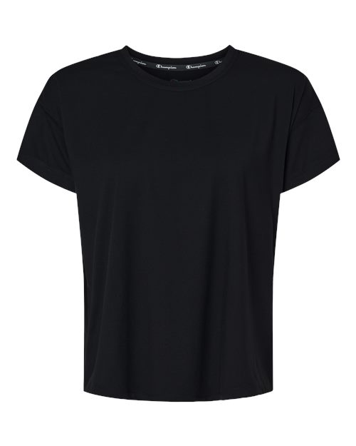 Champion CHP130 Women's Sport Soft Touch T-Shirt - Black