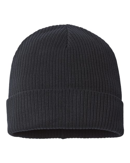 Atlantis Headwear NELSON Sustainable Cuffed Beanie - Black