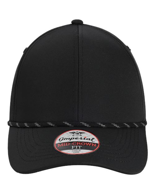 Imperial 6054 The Habanero Performance Rope Cap - Black