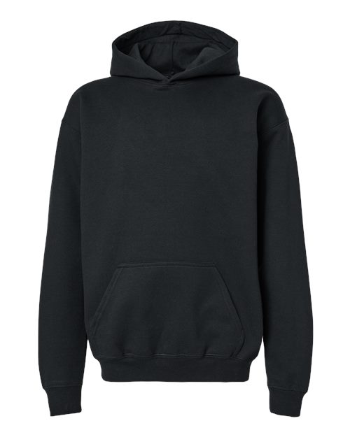 Gildan SF500B Youth Softstyle® Midweight Hooded Sweatshirt - Black