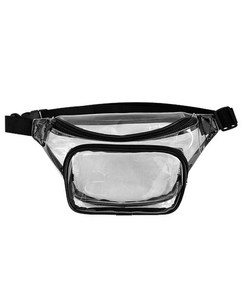 Liberty Bags 5772 Clear Fanny Pack - Black