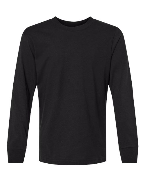 Next Level 3311 Youth Cotton Long Sleeve Tee - Black