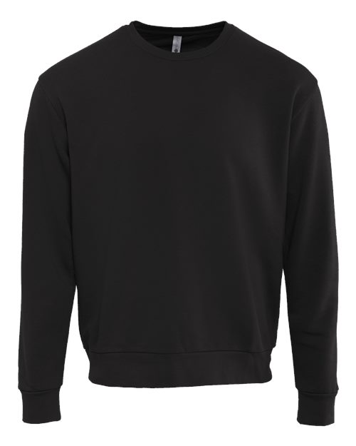 Next Level 9003 Unisex Santa Barbara Crewneck Sweatshirt - Black