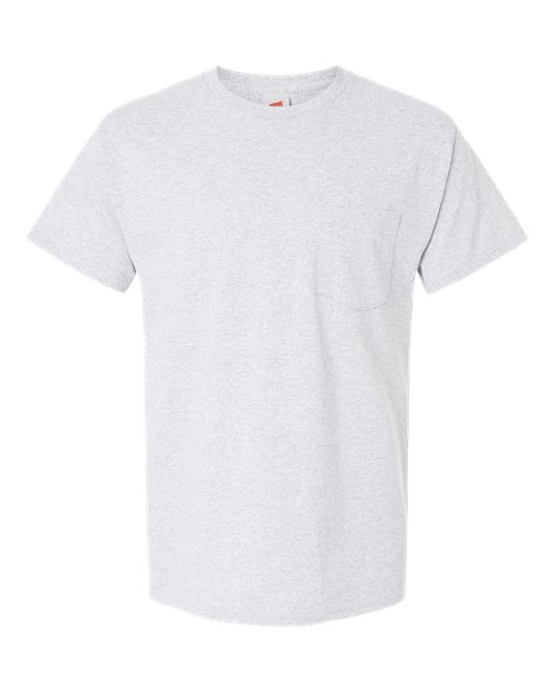 Hanes 5290P Unisex Essential-T Pocket T-Shirt - Ash