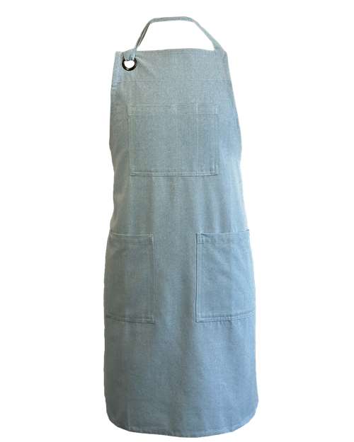 Liberty Bags 5512 5-Pocket Recycled Cotton Apron - Light Blue