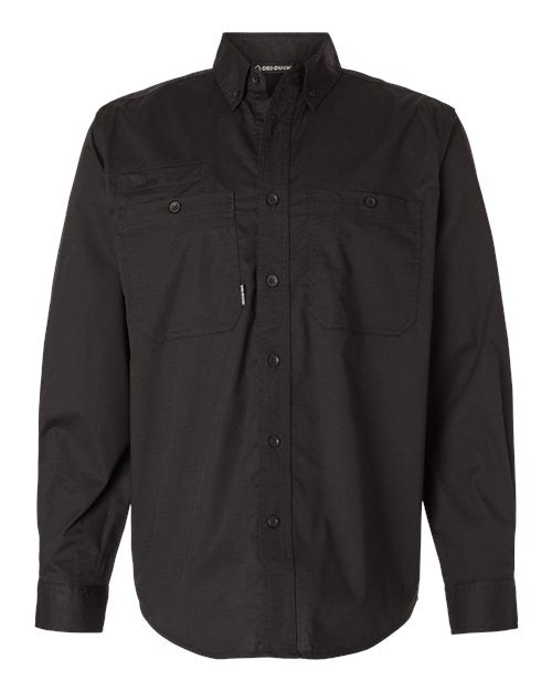 DRI DUCK 4450 Men's Craftsman Woven Shirt - Black