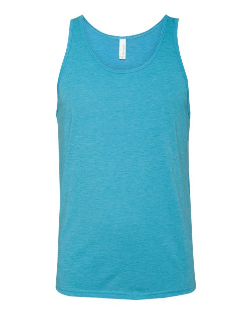 BELLA + CANVAS 3484 Unisex Triblend Tank - Aqua Triblend