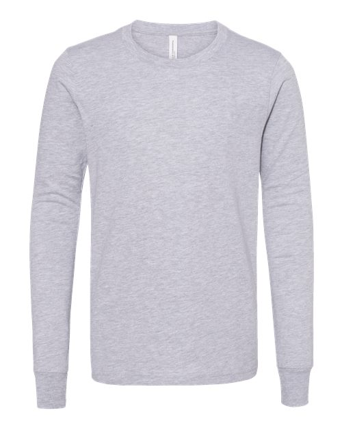 BELLA + CANVAS 3501YCVC Youth Heather CVC Long Sleeve Tee - Athletic Heather