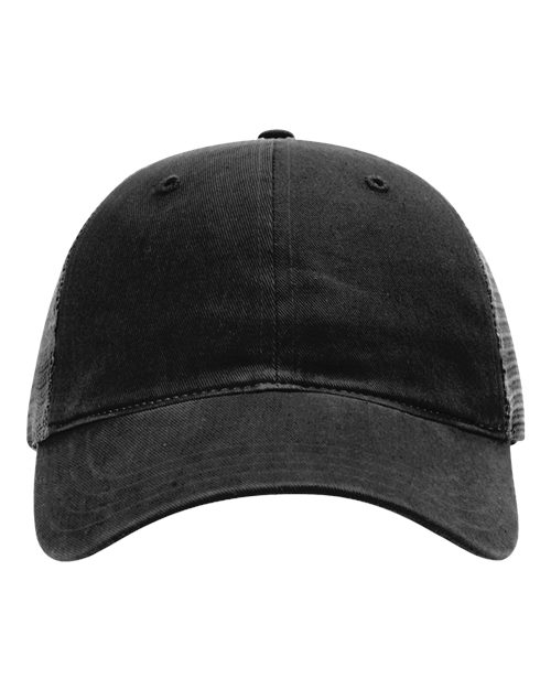 Richardson 111 Garment-Washed Trucker Cap - Black