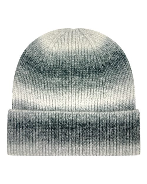 LEGACY KTDRB Tie-Dyed Ribbed Beanie - Grey Marble