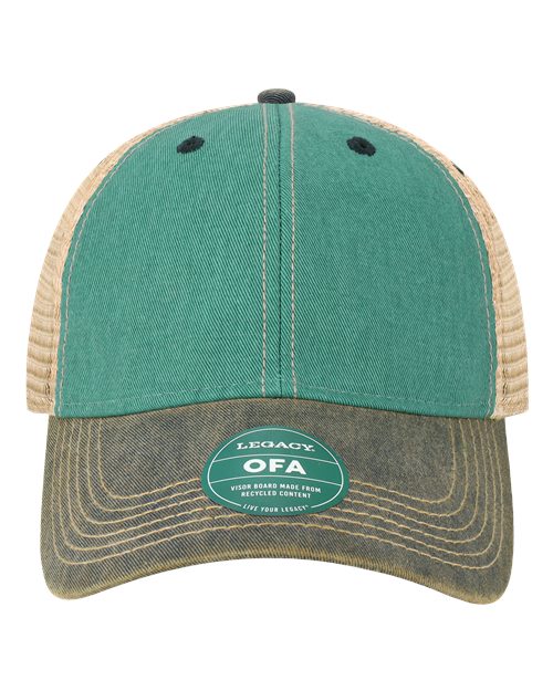 LEGACY OFA Old Favorite Trucker Cap - Aqua Blue/ Navy