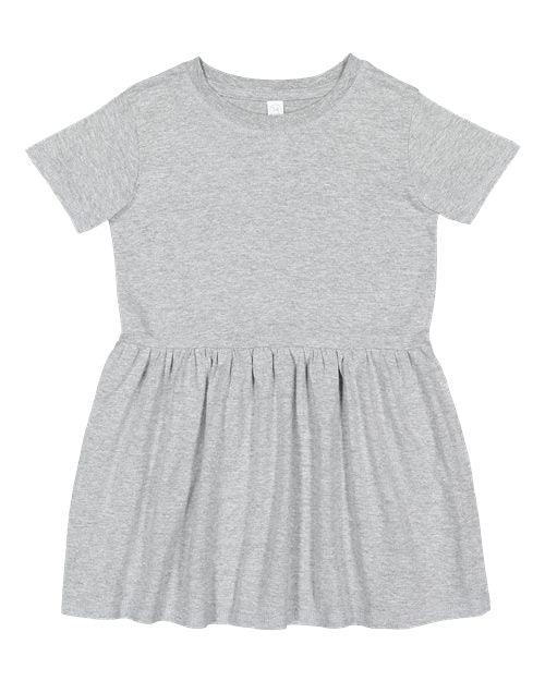 Rabbit Skins 5333 Toddler Fine Jersey Dress - Heather
