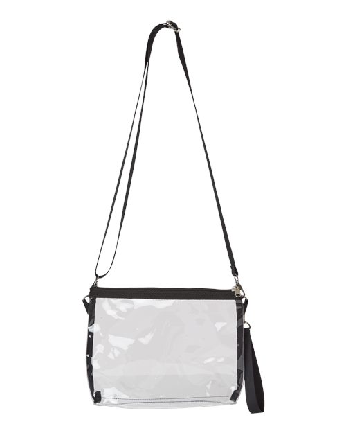 Liberty Bags 5785 Classic Clear Stadium Purse/Handbag - Black