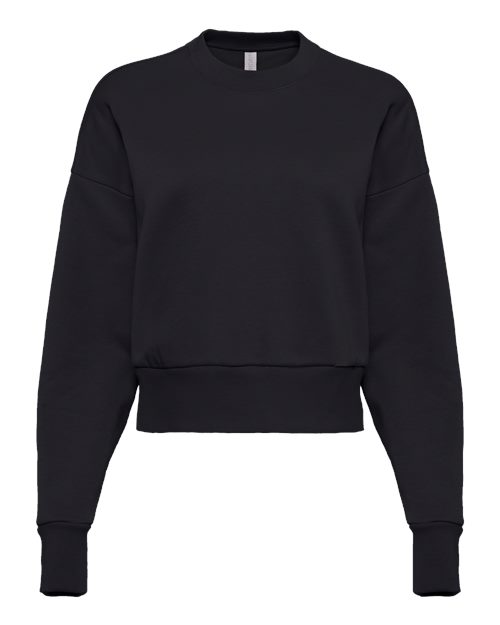 Next Level 9087 Women's Heavyweight Crewneck Sweatshirt - Black