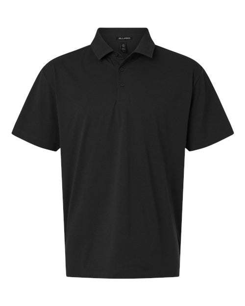 AllPro 41SP0 Men's Pro-Flex Sorona® Polo - Black