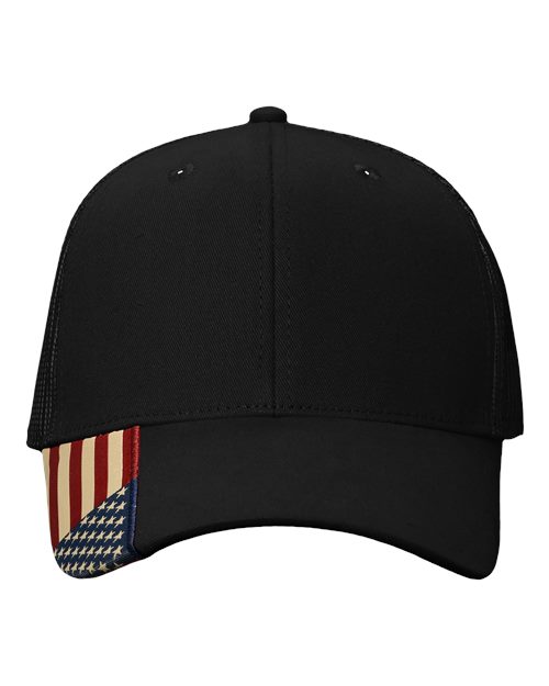 Kati AM350M USA Flag Mesh Cap - Black/ USA Mesh
