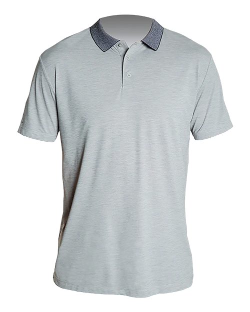 ANETIK MPTNTS0 Men's Transit Tech Polo - Alloy Heathered