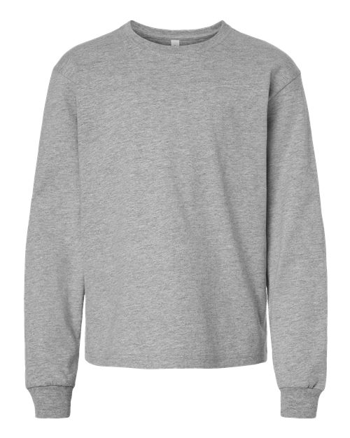 BELLA + CANVAS 3511Y Youth 6oz. Heavyweight Long Sleeve Tee - Athletic Heather