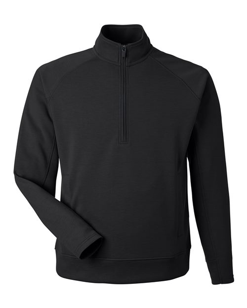 J. America 8751 Unisex Apex Fleece Quarter-Zip Sweatshirt - Black