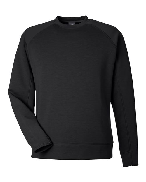 J. America 8752 Unisex Apex Fleece Crewneck Sweatshirt - Black