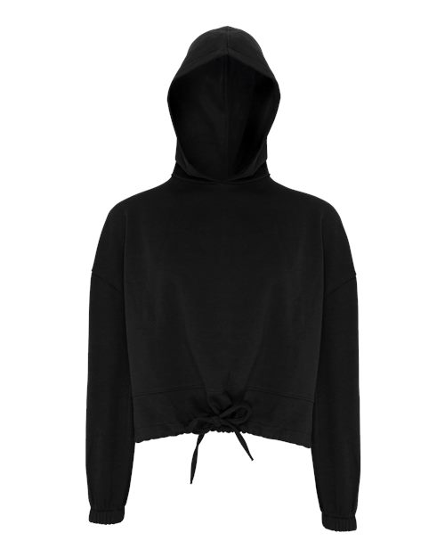 TriDri TD085 Women's Cropped Maria Hooded Sweatshirt - Black
