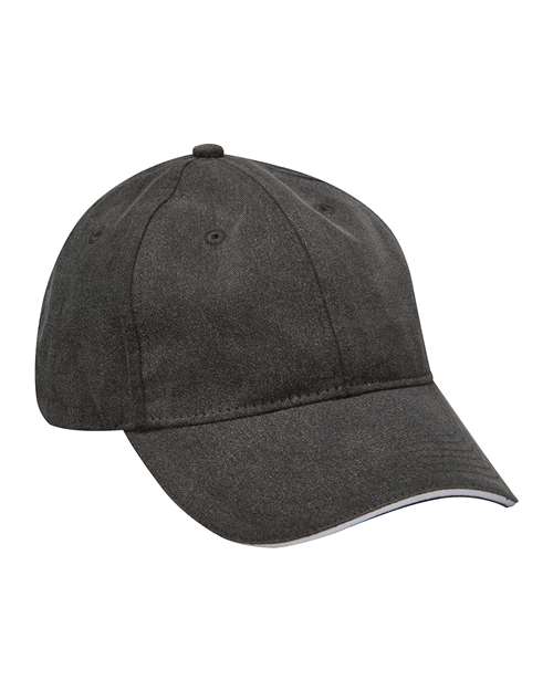 Adams Headwear LP107 Icon Sandwich Cap - Black/ White