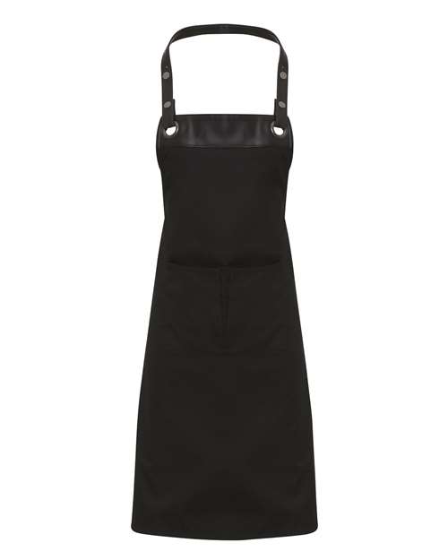 Artisan Collection by Reprime RP123 Espresso Bib Apron - Black/ Black