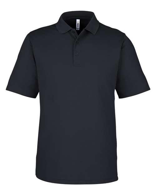 CORE365 CE104 Men's Market Snag Protect Mesh Polo - Black