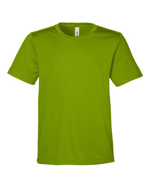 CORE365 CE10Y Youth Capital Performance T-Shirt - Acid Green