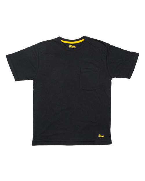 Berne Apparel BSM38 Men's Lightweight Performance Pocket T-Shirt - Black