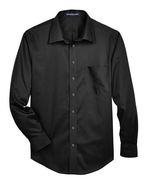 Devon & Jones DG530 Men's Crown Collection® Solid Stretch Twill Woven Dress Shirt