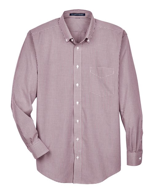 Devon & Jones D640 Men's Crown Collection® Gingham Check Woven Dress Shirt