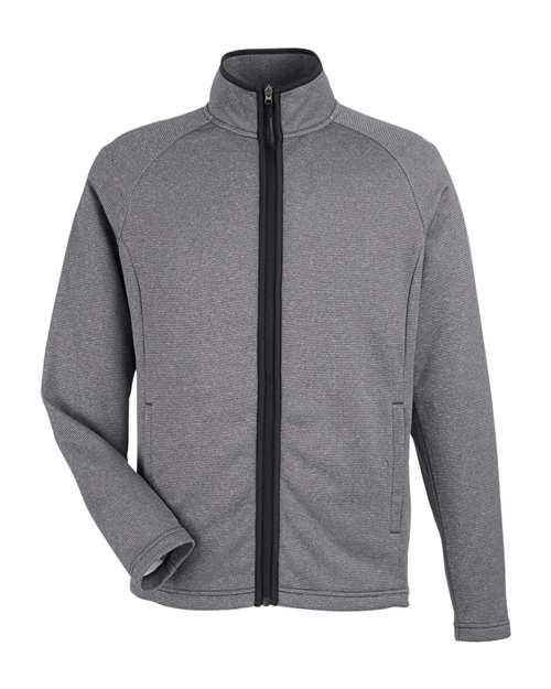 CORE365 CE72 Men's Venture Heathered Stripe Full-Zip Jacket