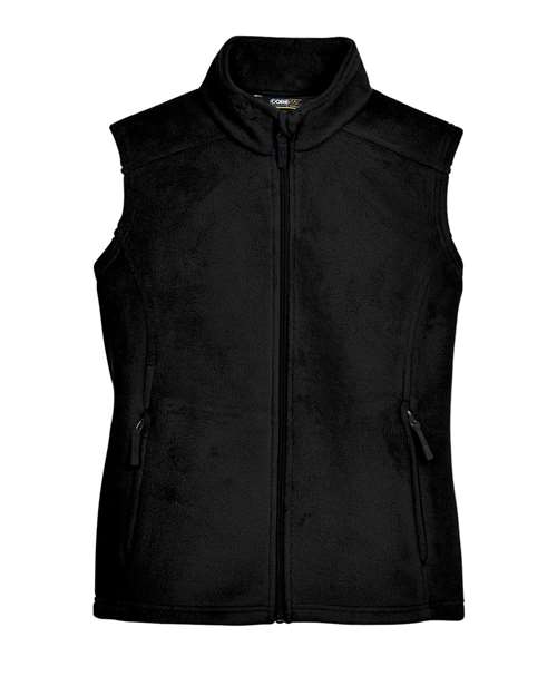 CORE365 78191 Women's Journey Fleece Vest - Black