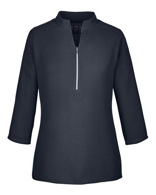 Devon & Jones DP611W Women's Perfect Fit™ Three-Quarter Sleeve Crepe Tunic - Black