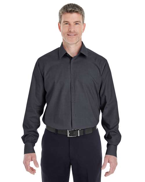 Devon & Jones DG532 Men's Crown Collection® Royal Dobby Dress Shirt - Black