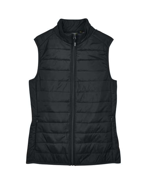 CORE365 CE702W Women's Prevail Packable Puffer Vest - Black